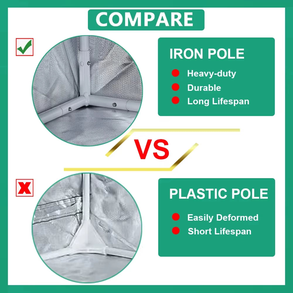 BEYLSION 600D Grow Room Box Grow Tent Grow Tents Mental Pole for Growing Home Greenhouse Tent Growing Mini Greenhouse Seedlings